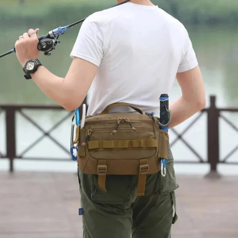 Ceinture Pêche Étanche et Compacte, Leurres et Outils