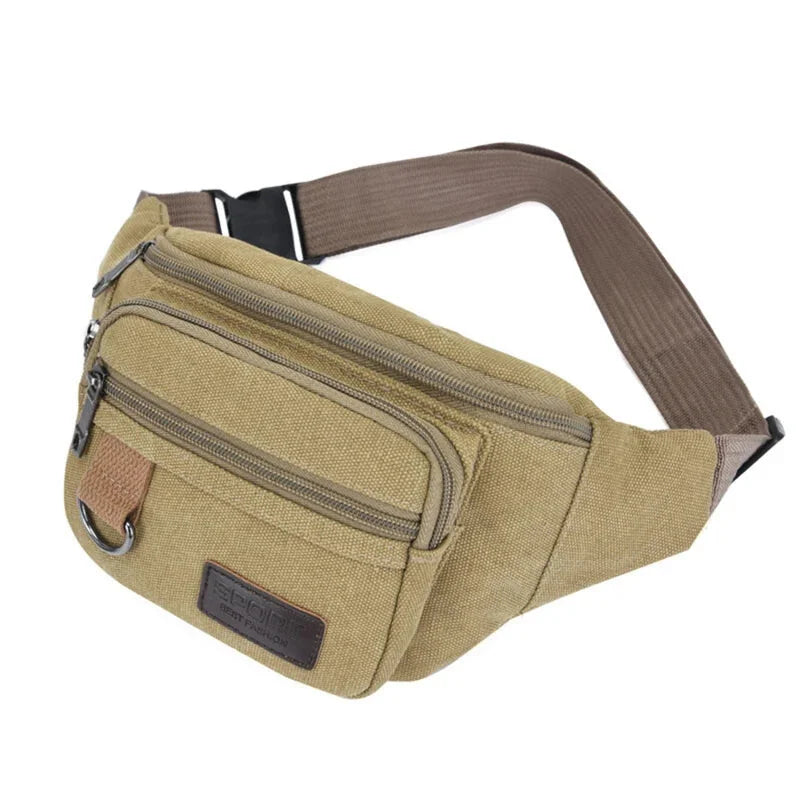 Pochette Banane Homme, Denim Kaki