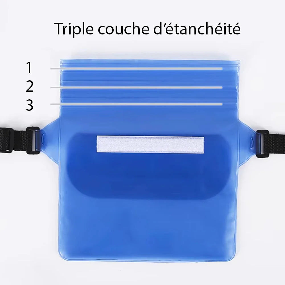 Pochette Étanche Téléphone PVC, Plage et Natation