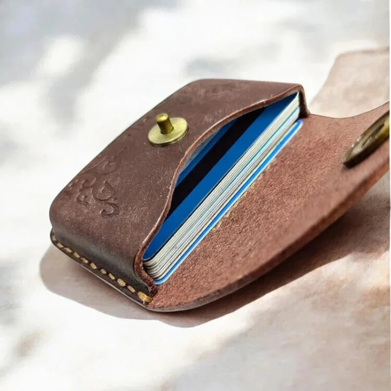 Porte Cartes Cuir Artisanal pour Homme