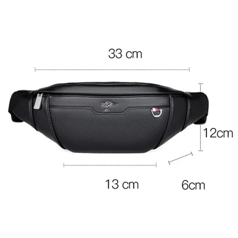 Sac Banane Antivol Cuir Ultra-Compact