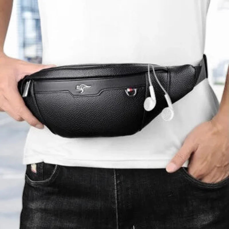 Sac Banane Antivol Cuir Ultra-Compact
