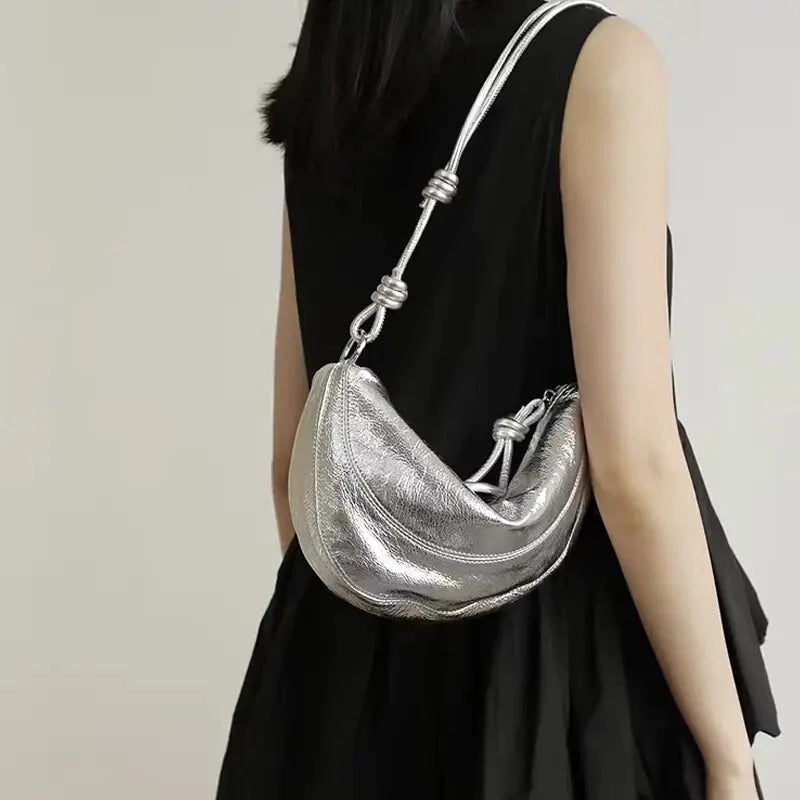 Sac Banane Bandoulière Argenté