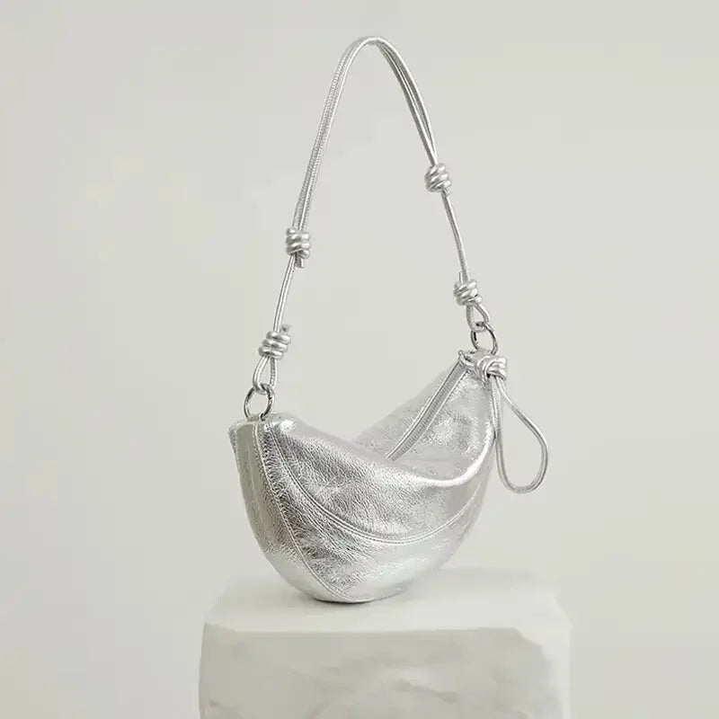 Sac Banane Bandoulière Argenté