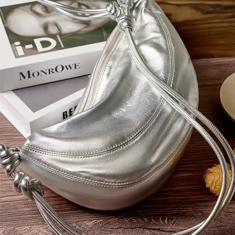 Sac Banane Bandoulière Argenté