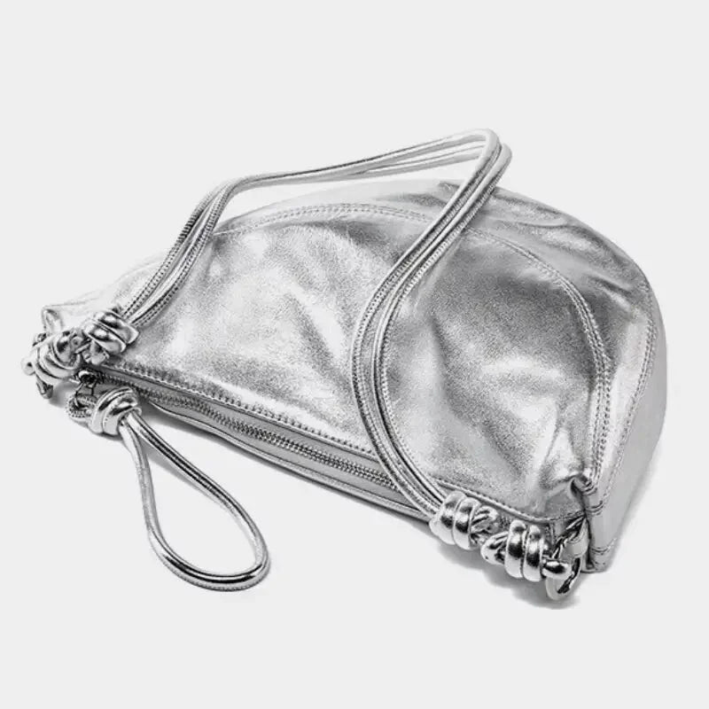 Sac Banane Bandoulière Argenté