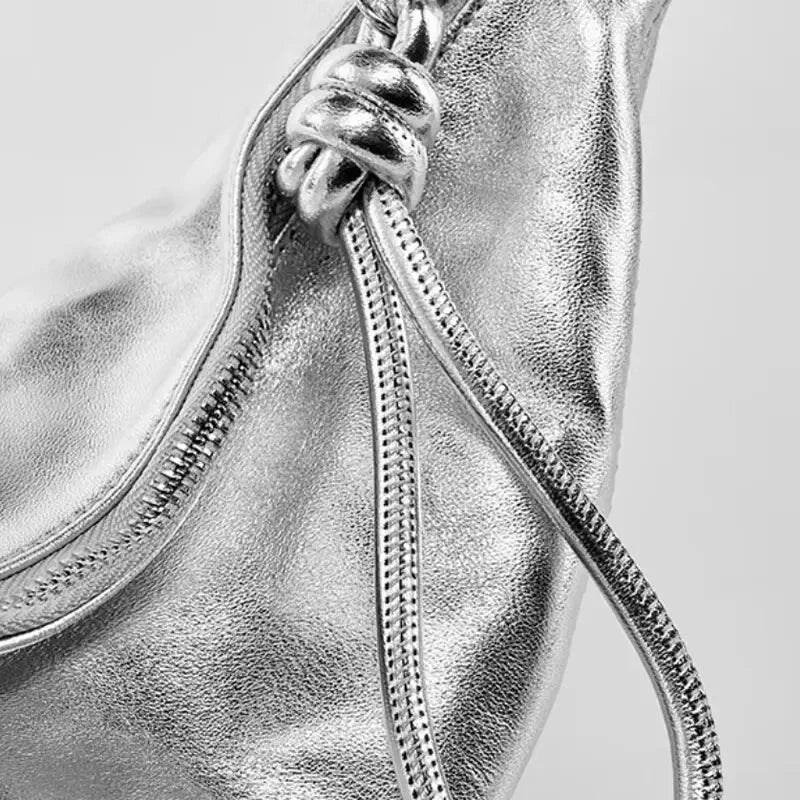 Sac Banane Bandoulière Argenté