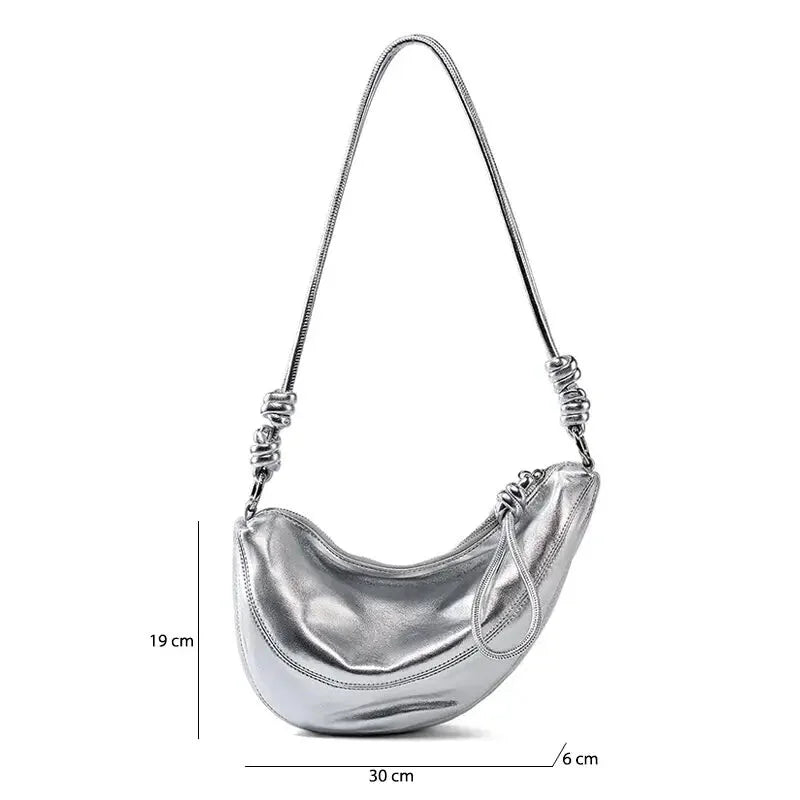 Sac Banane Bandoulière Argenté