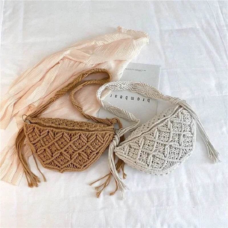 Sac Banane Boheme Femme au Crochet