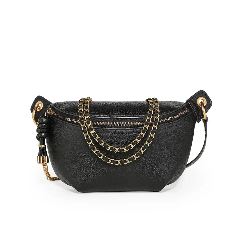 Sac Banane Femme Luxe Noir