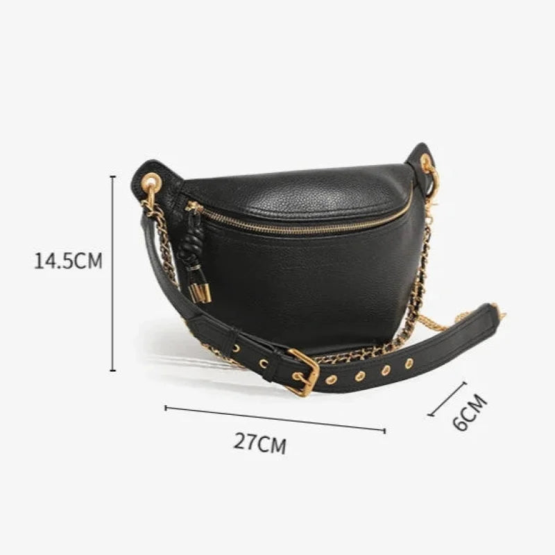 Sac Banane Femme Luxe Noir