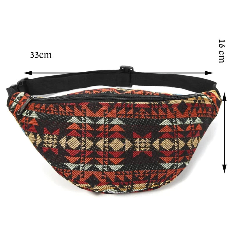 Sac Banane Femme Tissu Ethnique
