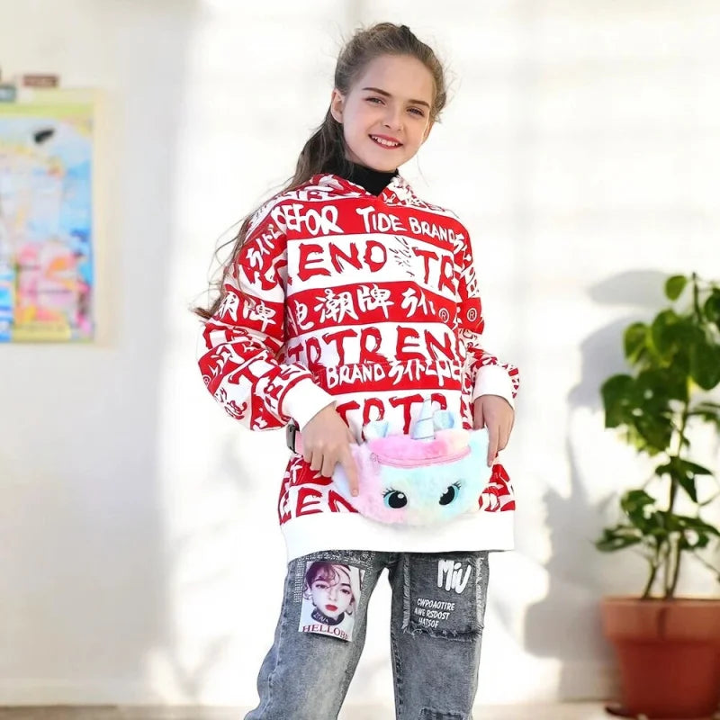 Sac Banane Peluche Enfant Fille