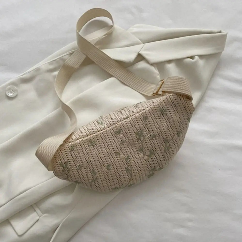 Sac Banane Femme Raphia, Été et Plage