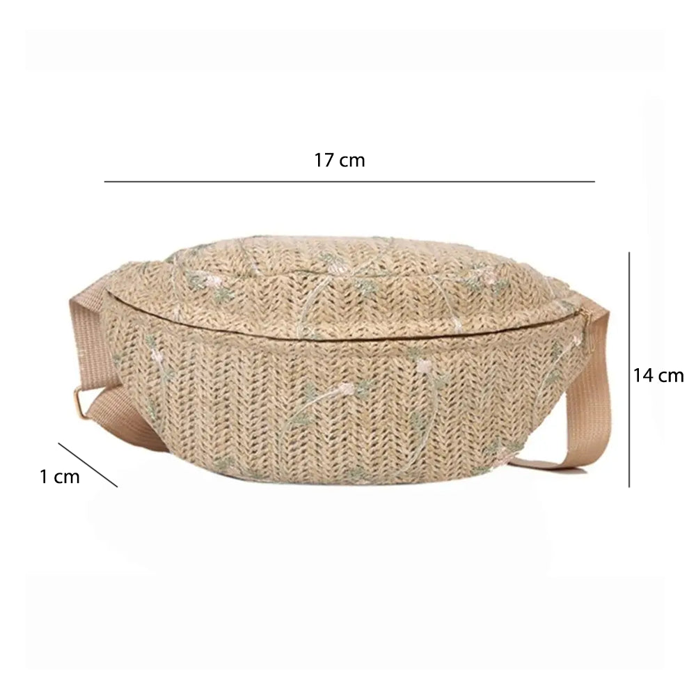 Sac Banane Femme Raphia, Été et Plage