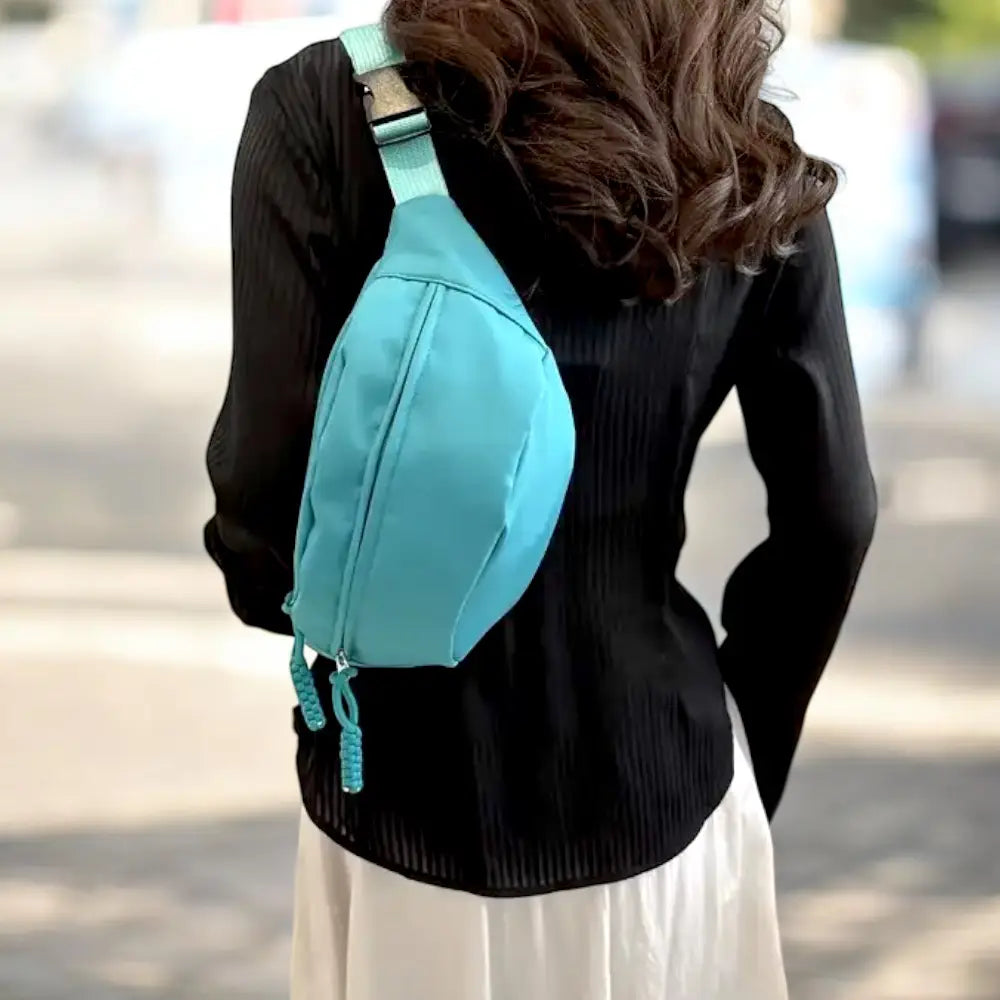 Sac Banane Turquoise Femme