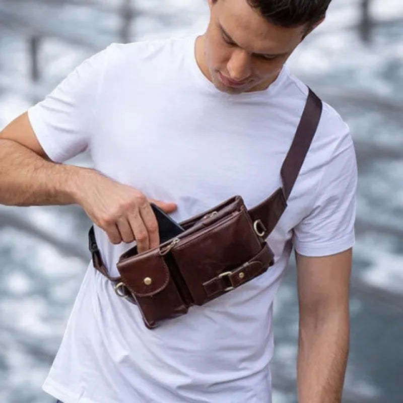 Sacoche Banane Homme, Style Rétro