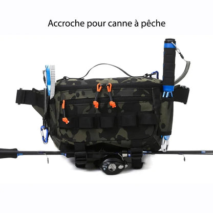 Ceinture Pêche Étanche et Compacte, Leurres et Outils
