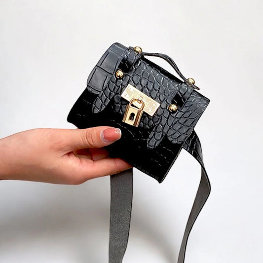 Mini Sac Banane en cuir texturé pour femme