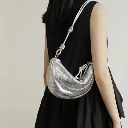 Sac Banane Bandoulière Argenté