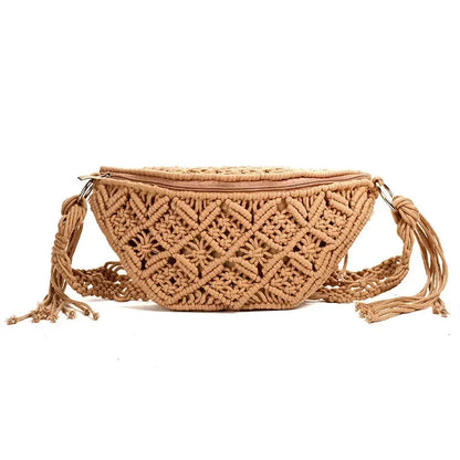 Sac Banane Boheme Femme au Crochet