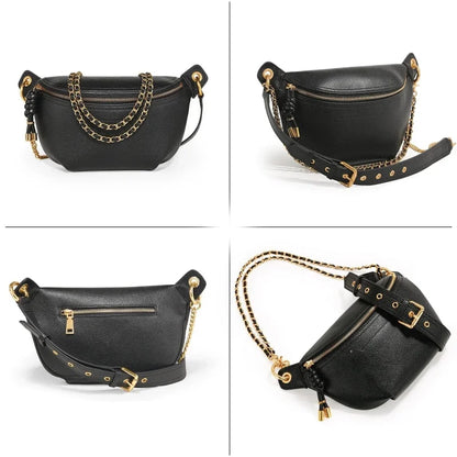 Sac Banane Femme Luxe Noir