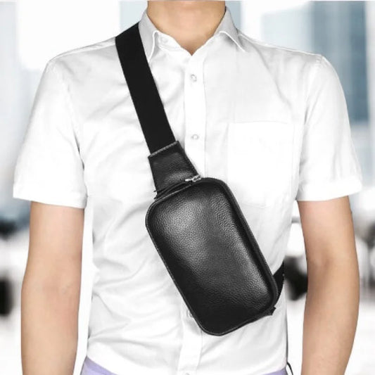 Sac Banane en Cuir Homme, Compact et Sécurisé pour vie urbaine