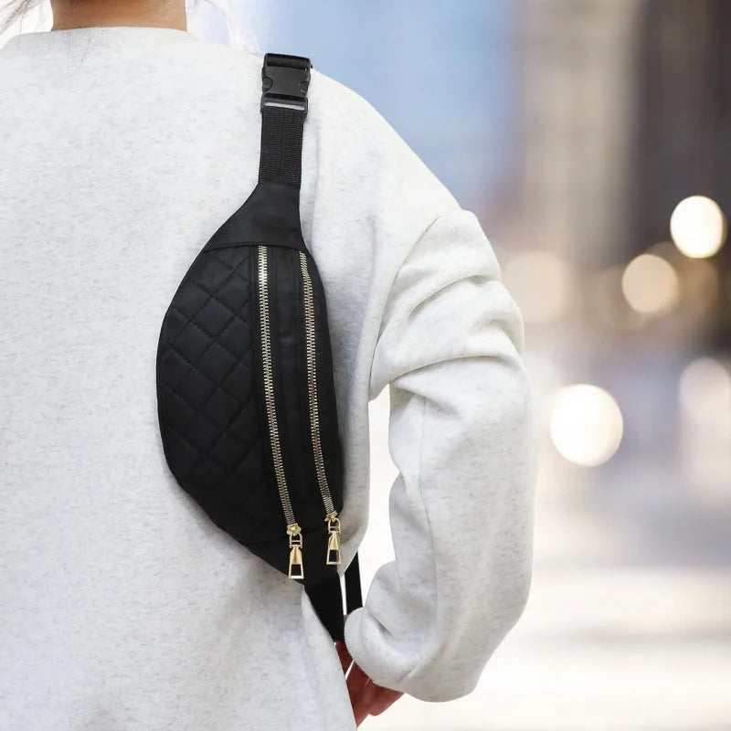 Sac Banane Matelassé en Tissu
