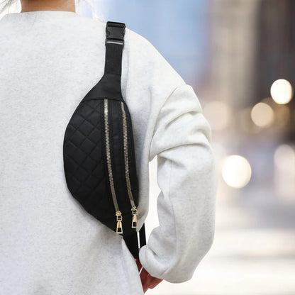 Sac Banane Matelassé en Tissu