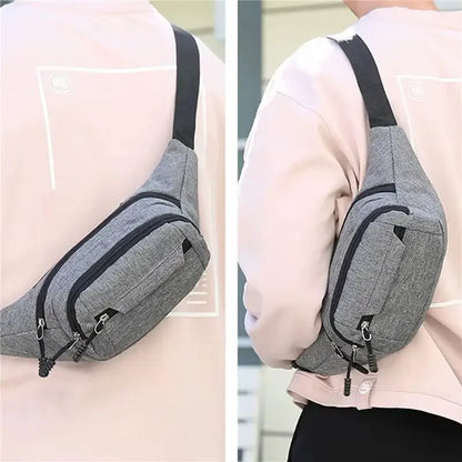 Sacoche Banane Homme Gris