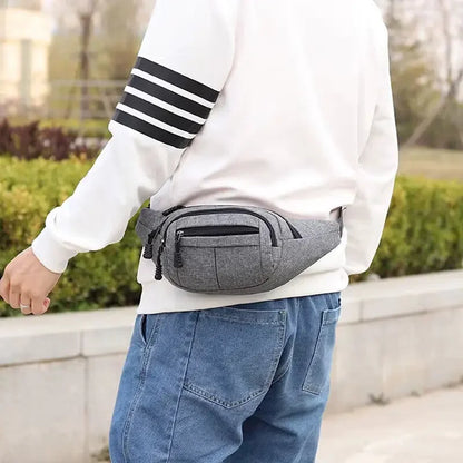 Sacoche Banane Homme Gris
