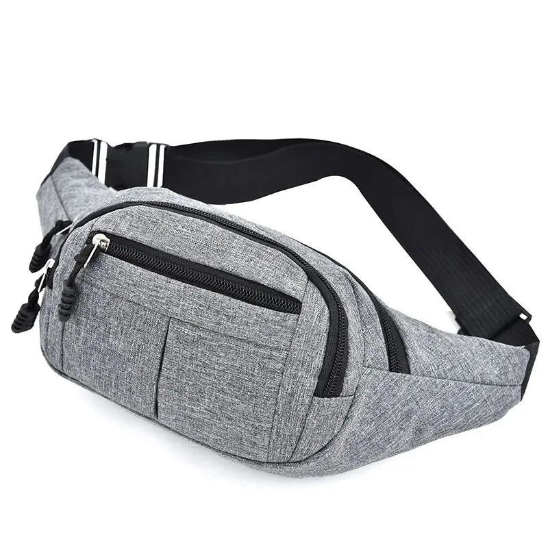 Sacoche Banane Homme Gris