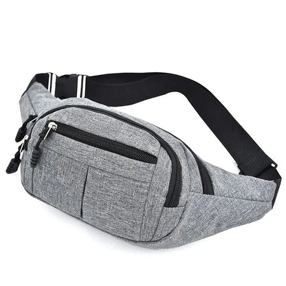 Sacoche Banane Homme Gris