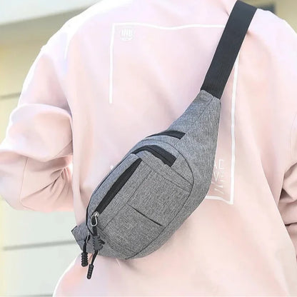 Sacoche Banane Homme Gris Feutré